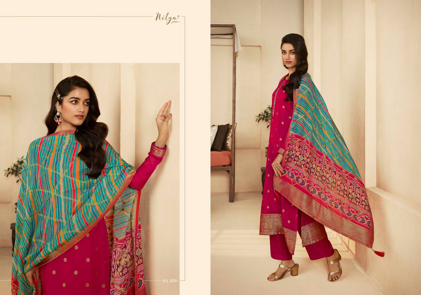 Saira Vol 4 Organza Jaquard  Designer Suit Catalog